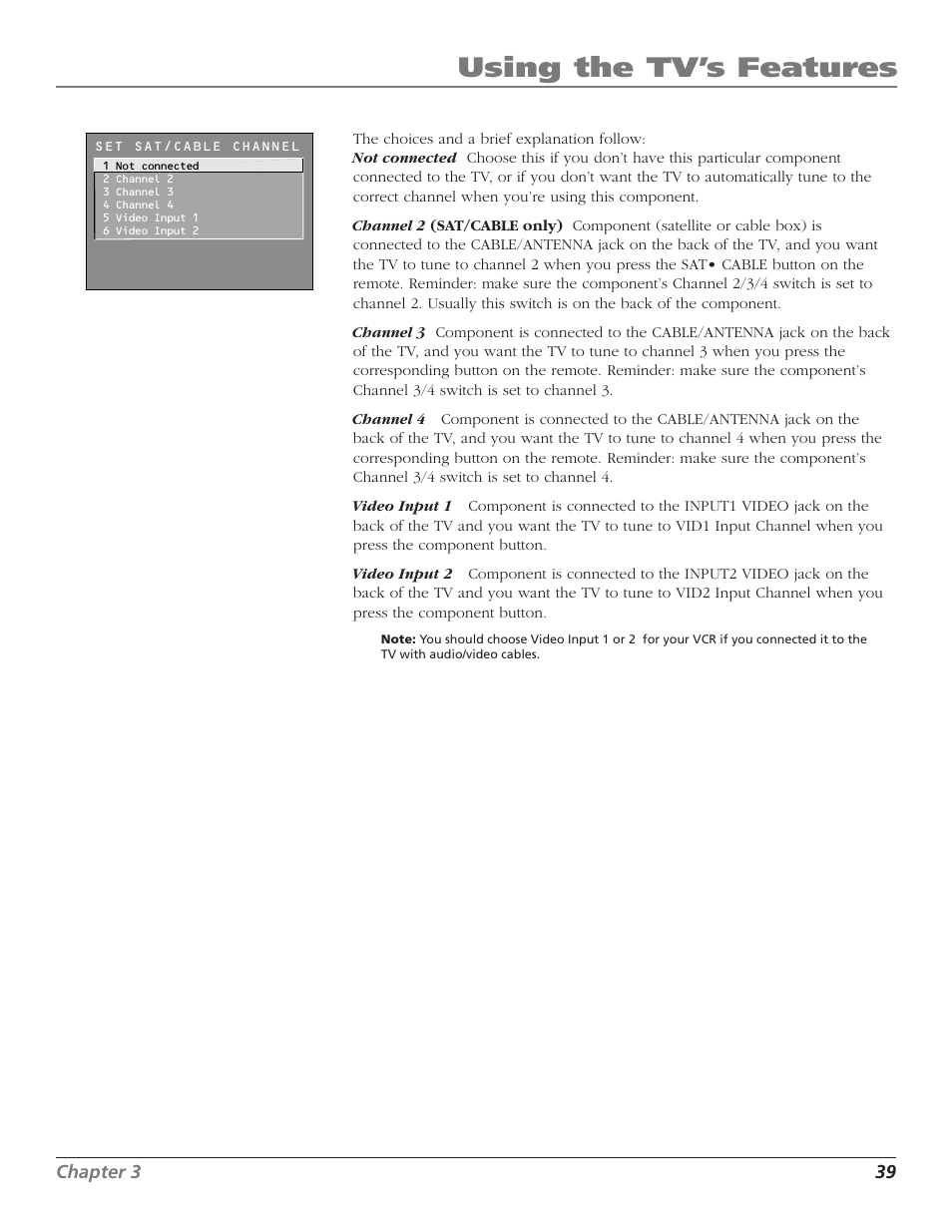 Using the tv’s features | RCA F27TF720 User Manual | Page 41 / 64