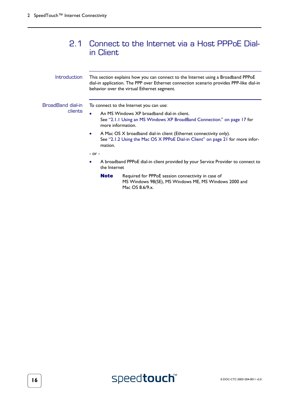 Introduction, Broadband dial-in clients | RCA 360 User Manual | Page 18 / 58