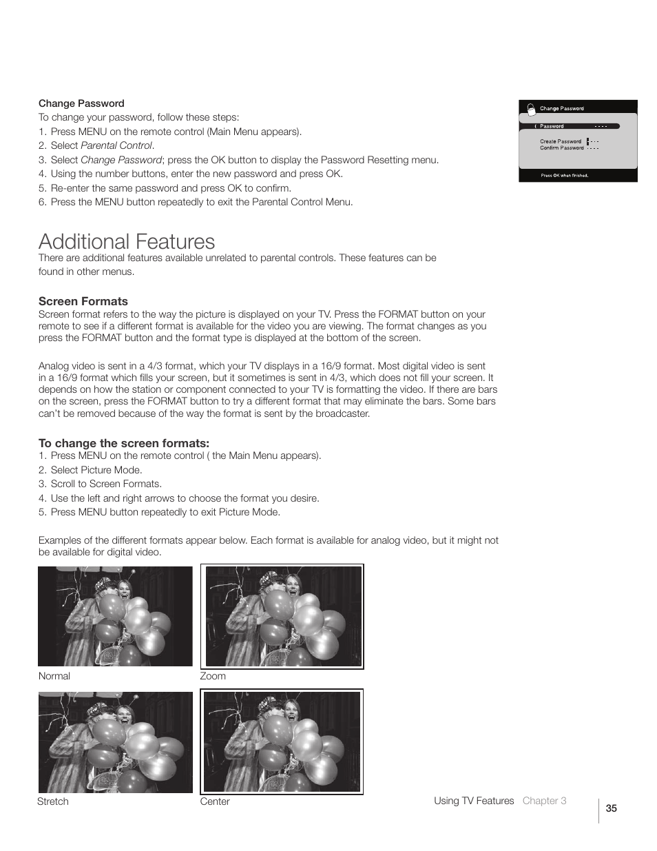 Additional features | RCA L40HD36  ES User Manual | Page 35 / 52