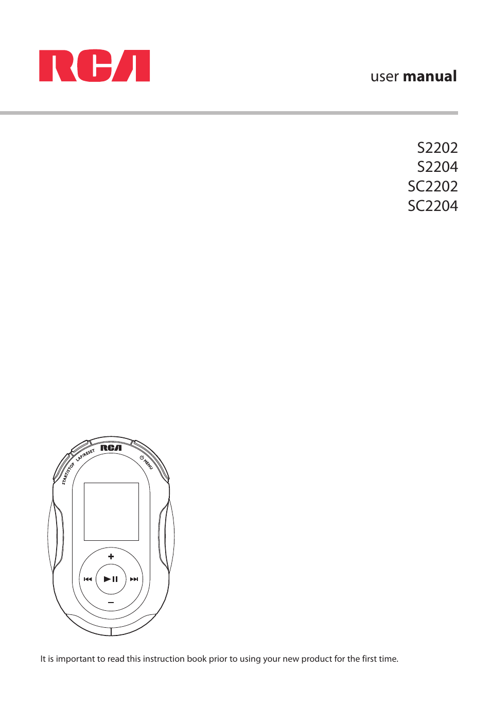 RCA SC2204 User Manual | 33 pages