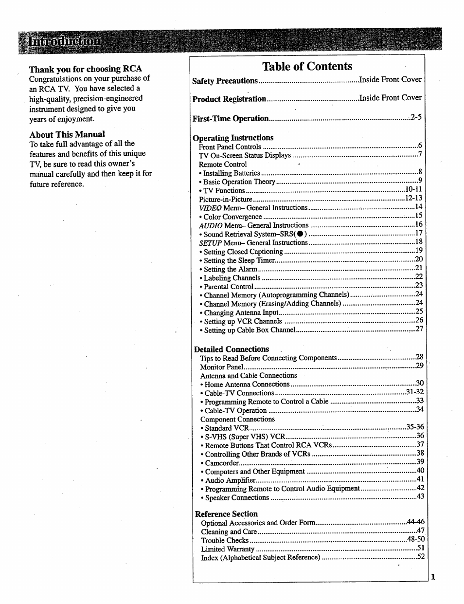 RCA P46728 User Manual | Page 3 / 55