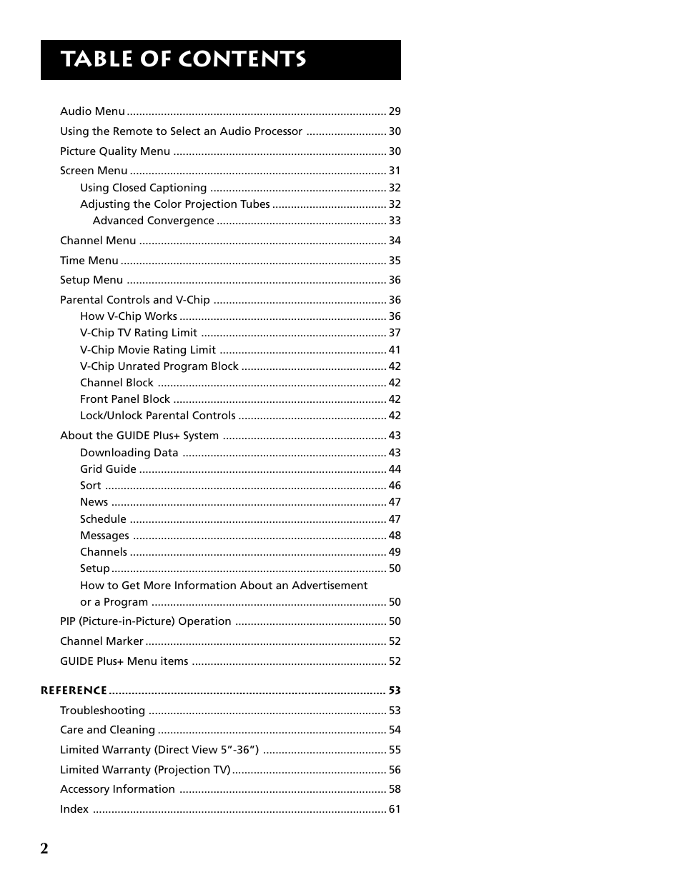 RCA F32715 User Manual | Page 4 / 64