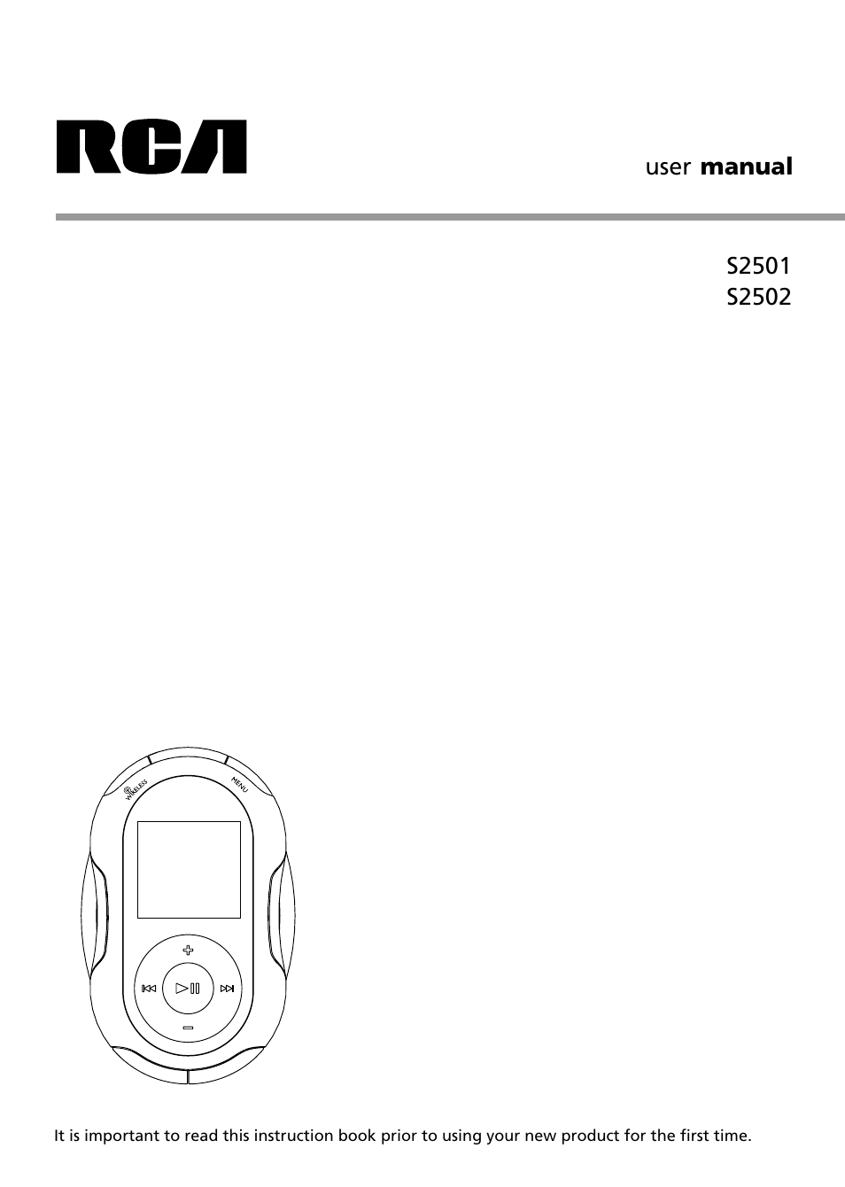 RCA S2502 User Manual | 41 pages