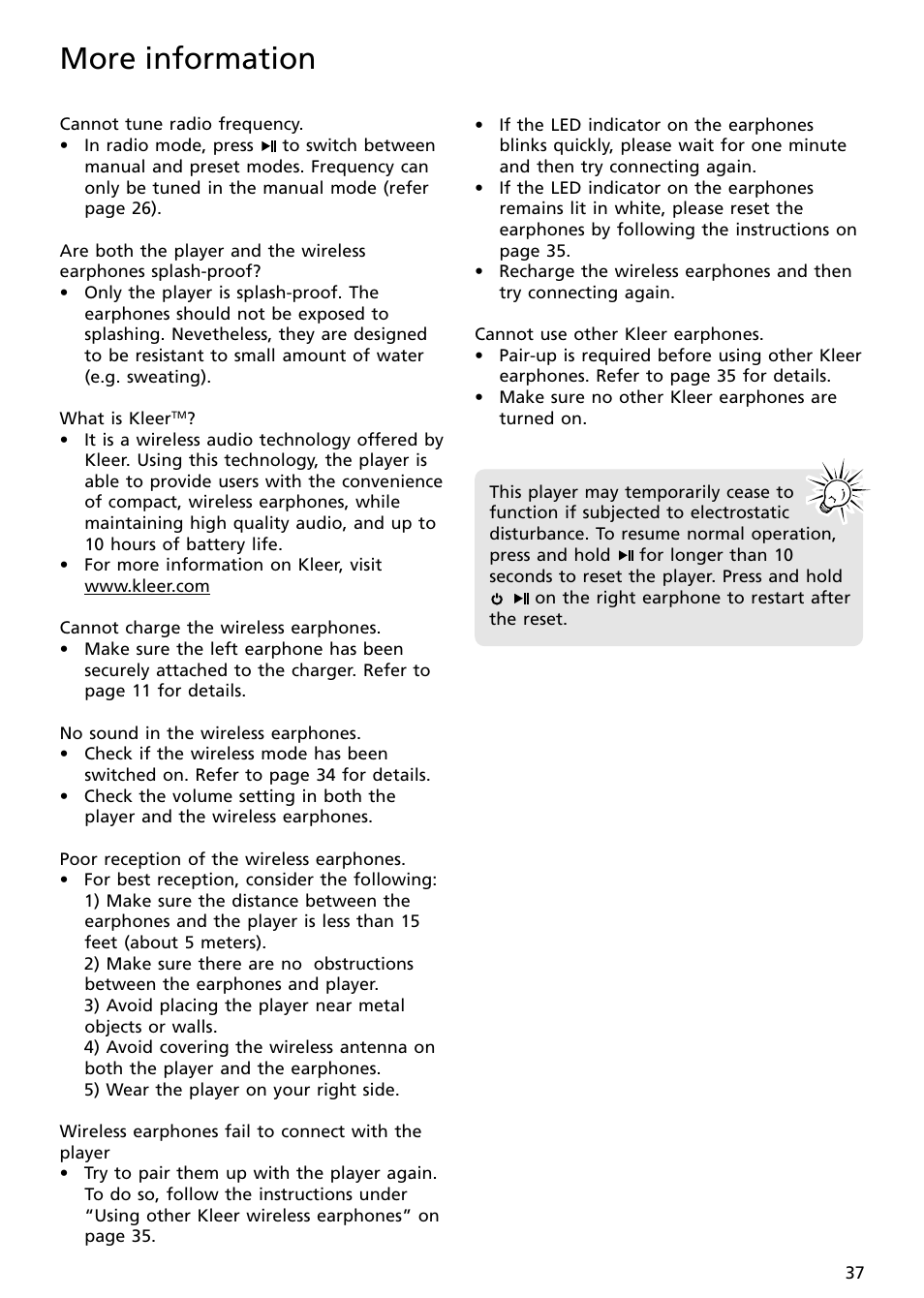 More information | RCA S2502 User Manual | Page 37 / 41