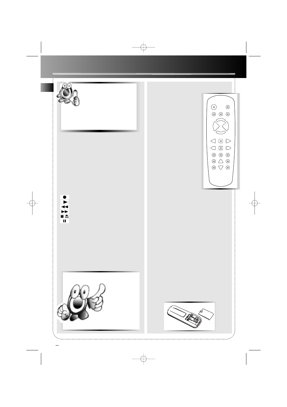 Controls and indicators, Remote control, Tape player | En 4 | RCA THOMSON RS2550 User Manual | Page 6 / 15