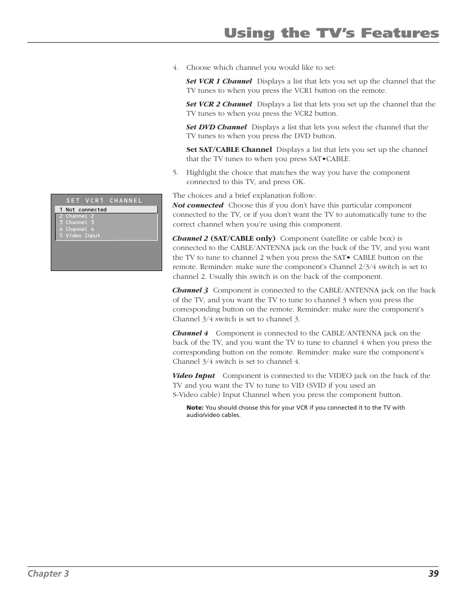 Using the tv’s features | RCA TruFlat F32TF600 User Manual | Page 41 / 64