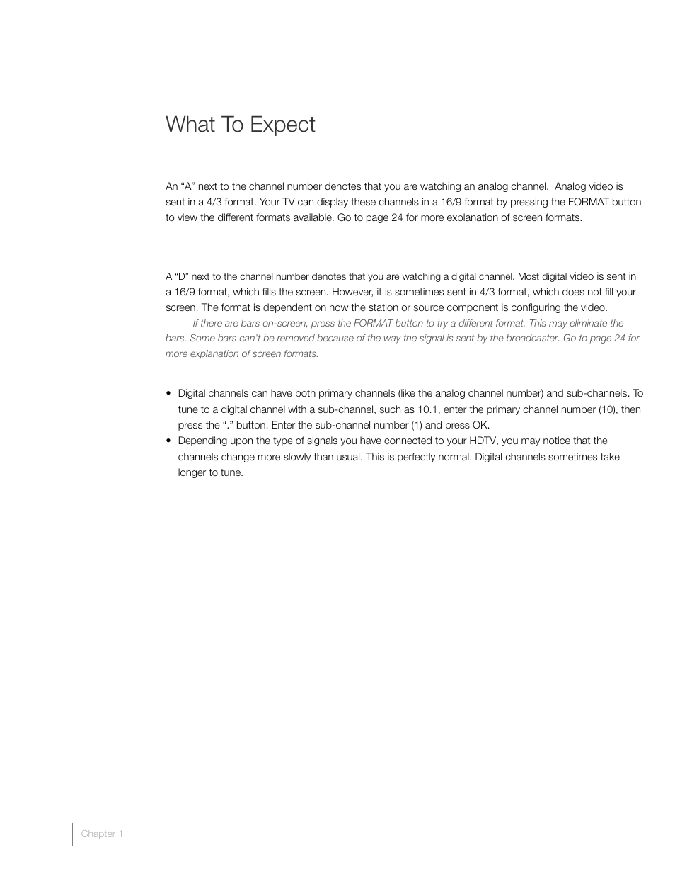 What to expect | RCA L22HD41V User Manual | Page 16 / 40