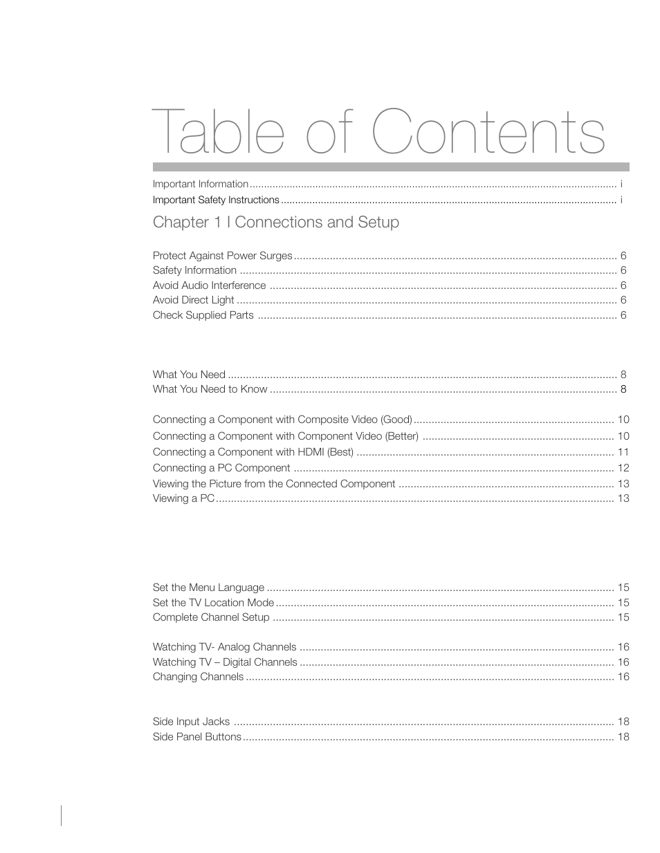 RCA L22HD41V User Manual | Page 4 / 40