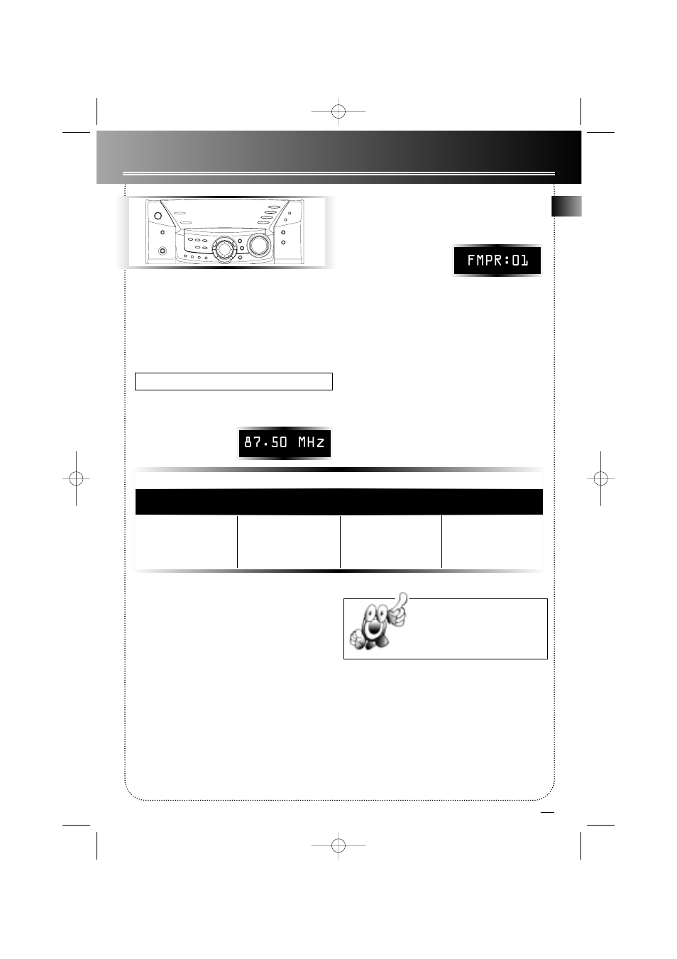 Tuner, Tuning to a station, Using presets | Auto preset programming, Setting presets, Seeking/scanning for a station, Suppressing stereo signal | RCA A580 User Manual | Page 11 / 17