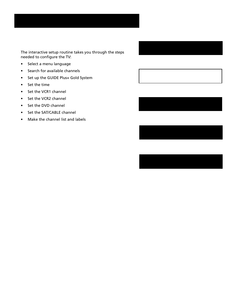 Interactive setup | RCA F27689 User Manual | Page 13 / 64