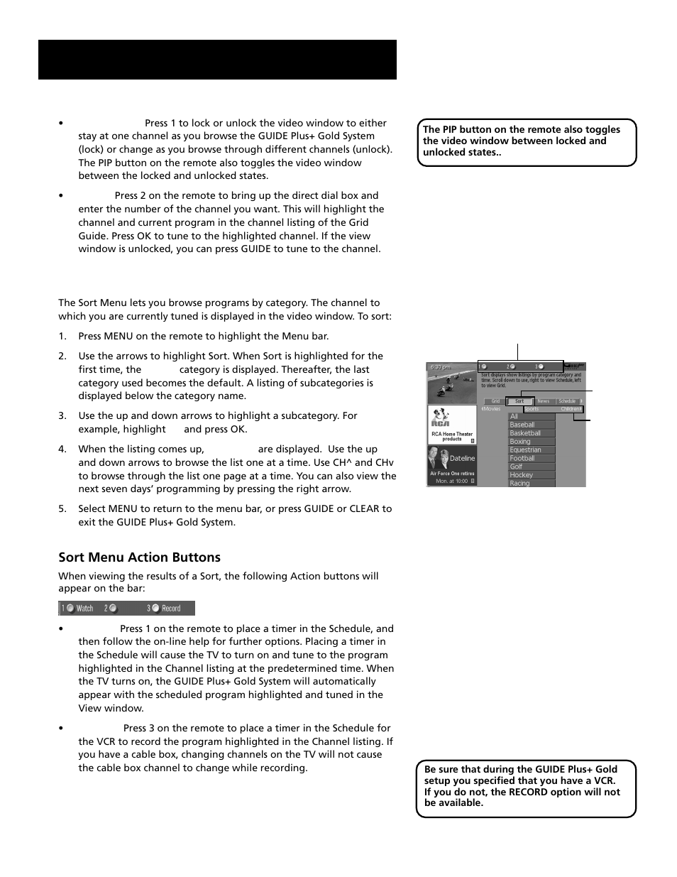 Features and menus | RCA F27689 User Manual | Page 49 / 64