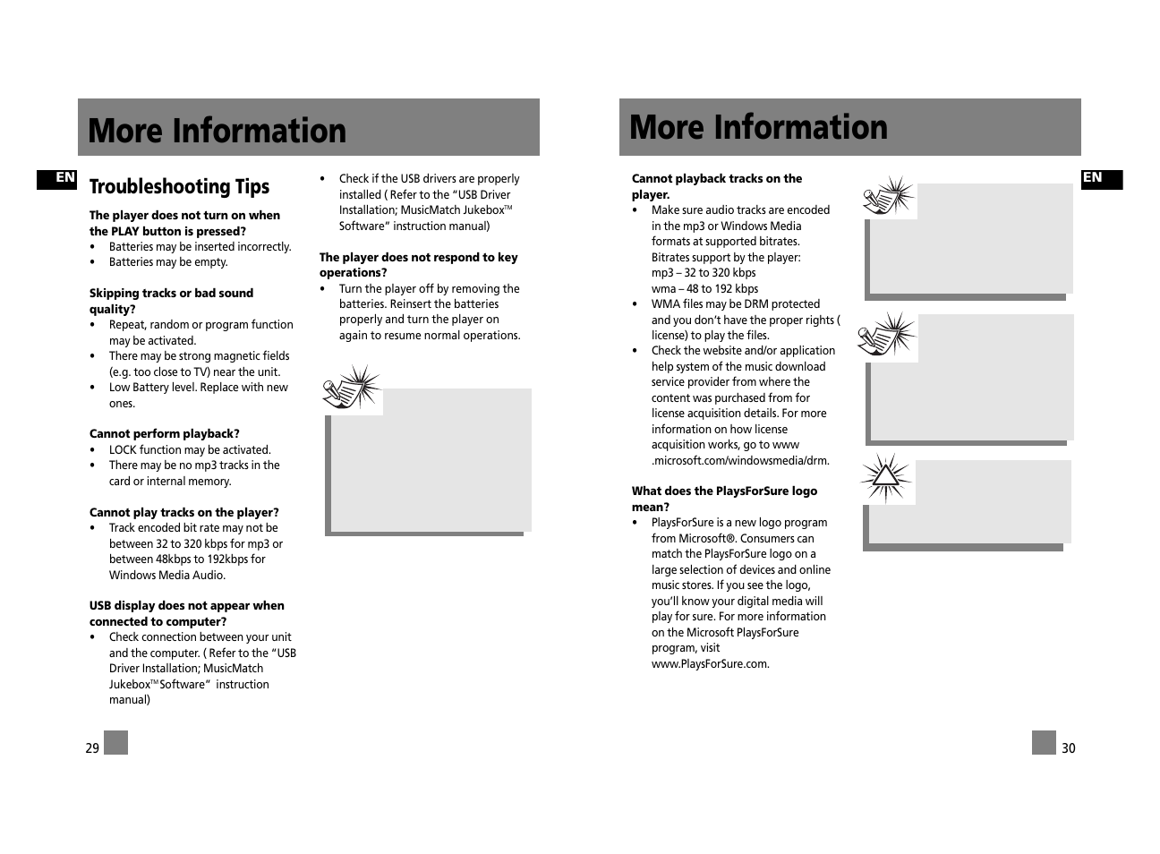 More information, Troubleshooting tips | RCA RD2312 User Manual | Page 20 / 33