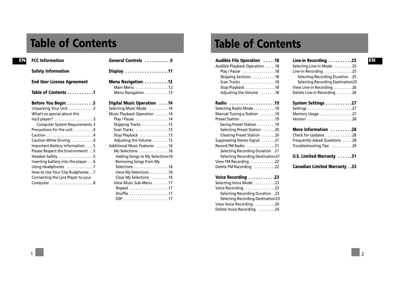 RCA RD2312 User Manual | Page 6 / 33