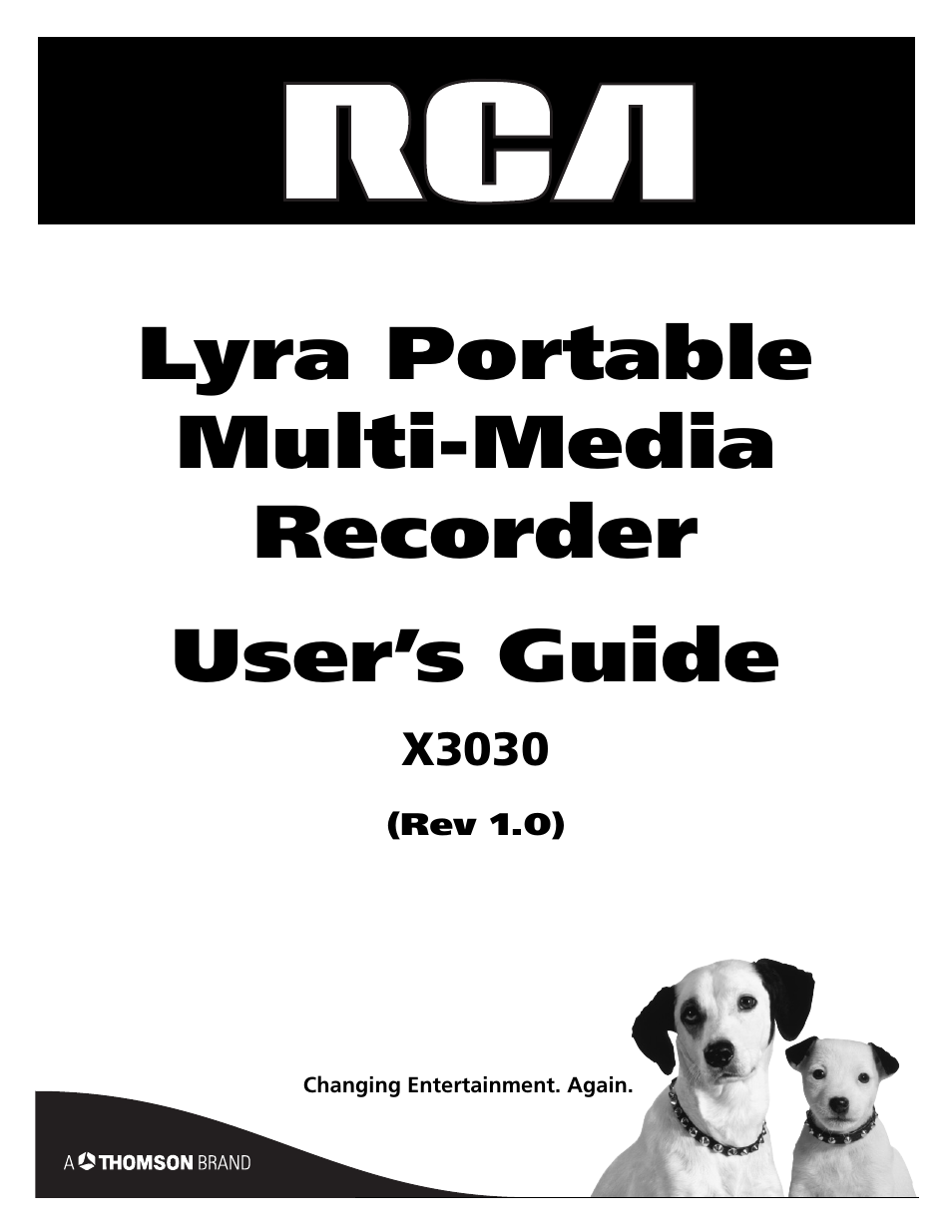 RCA Lyra X3030 User Manual | 68 pages