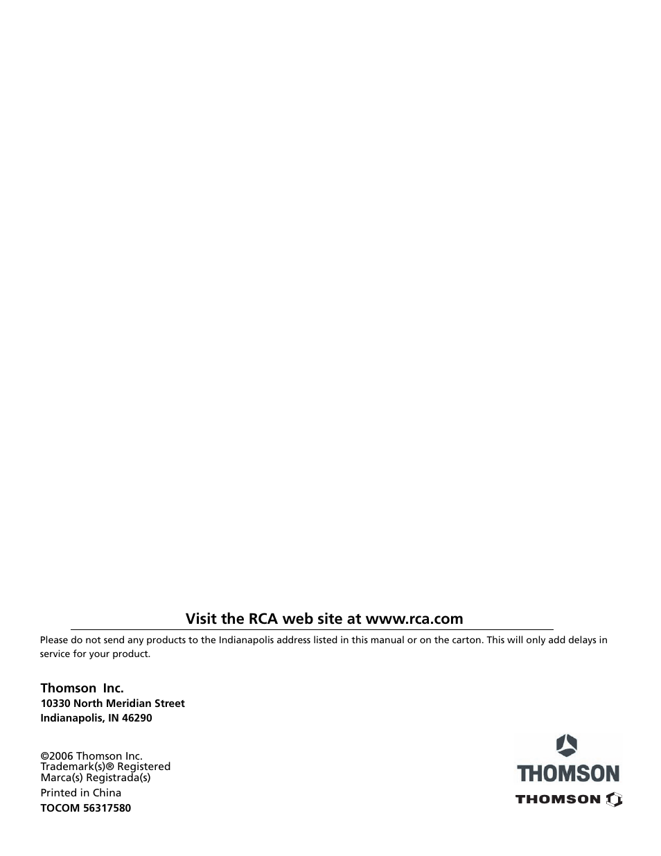 RCA Lyra X3030 User Manual | Page 68 / 68