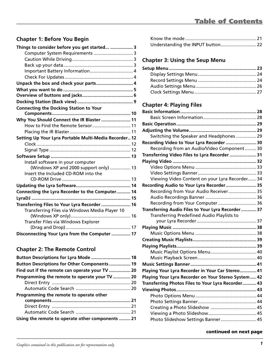 RCA Lyra X3030 User Manual | Page 7 / 68