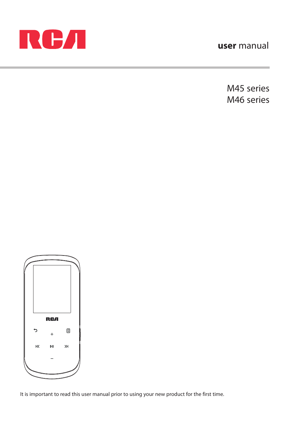 RCA M4604 User Manual | 36 pages