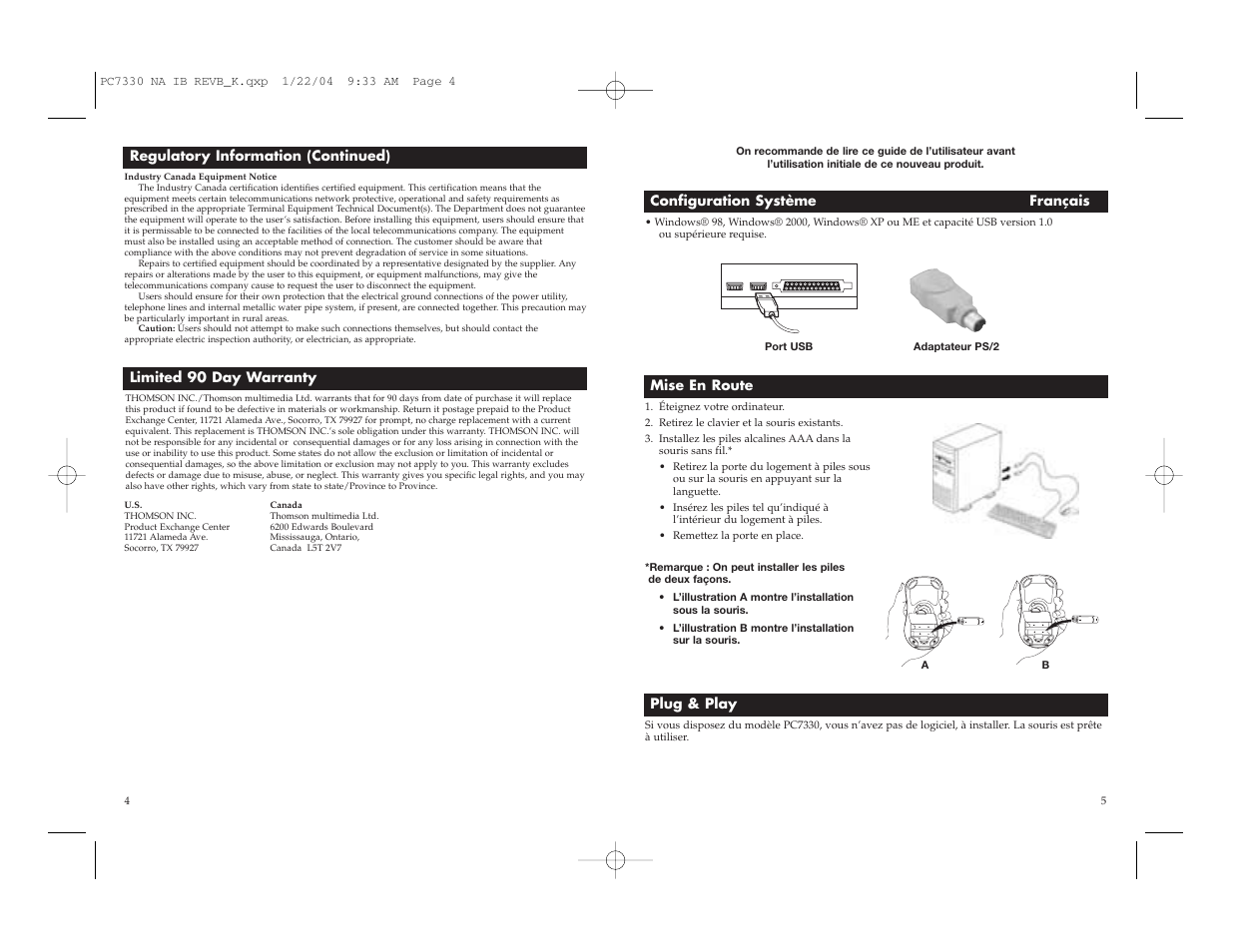 RCA PC7330 User Manual | Page 3 / 6