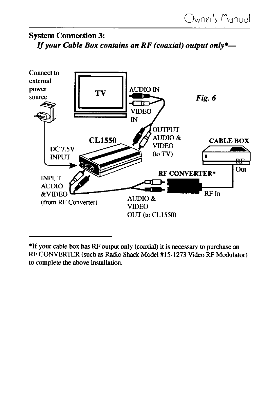 Ownets | RCA CL1550 User Manual | Page 5 / 7