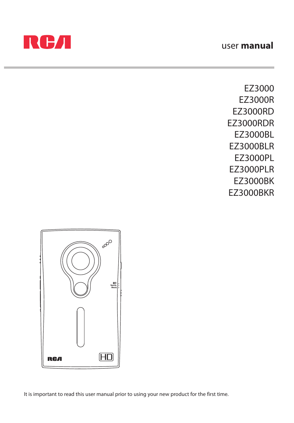 RCA EZ3000PLR User Manual | 29 pages