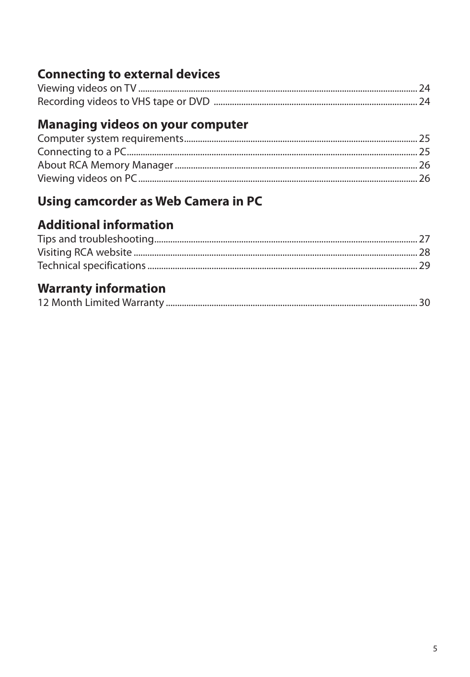 RCA EZ1100 User Manual | Page 6 / 33