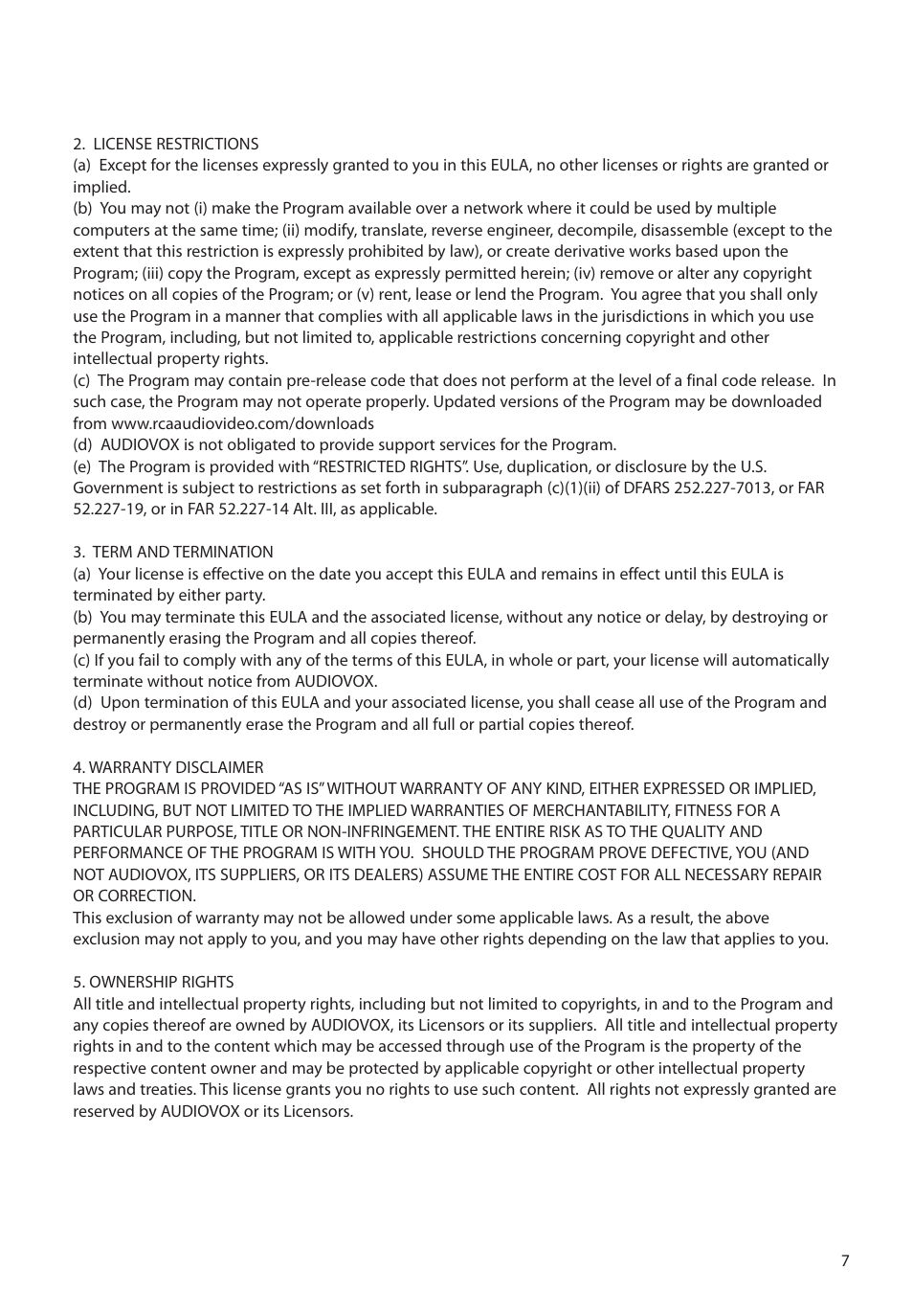 RCA EZ1100 User Manual | Page 8 / 33