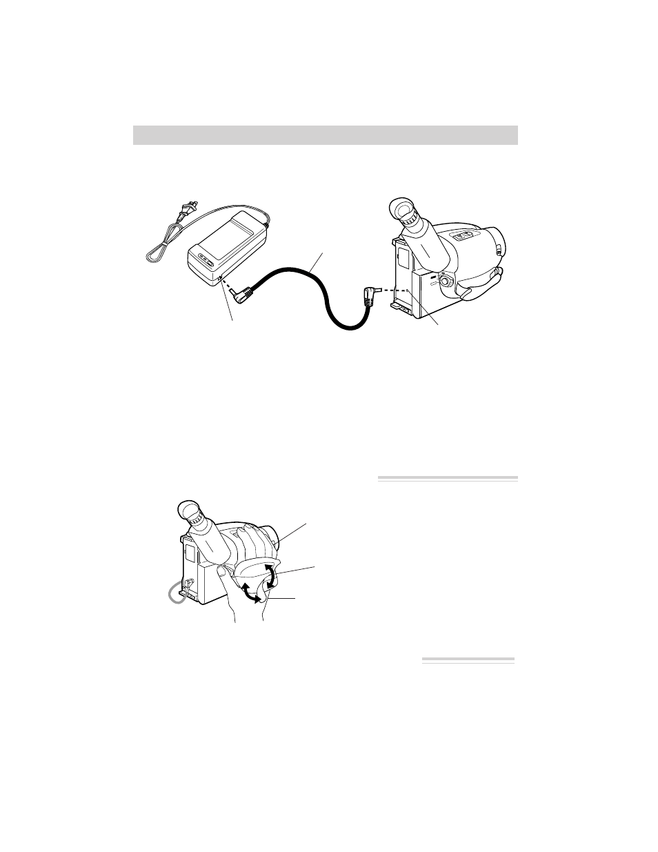 First-time operation, Adjust the handstrap to fit your hand, Attach the adapter/charger | Slide lens cover control to open lens cover | RCA CC6271 User Manual | Page 6 / 92