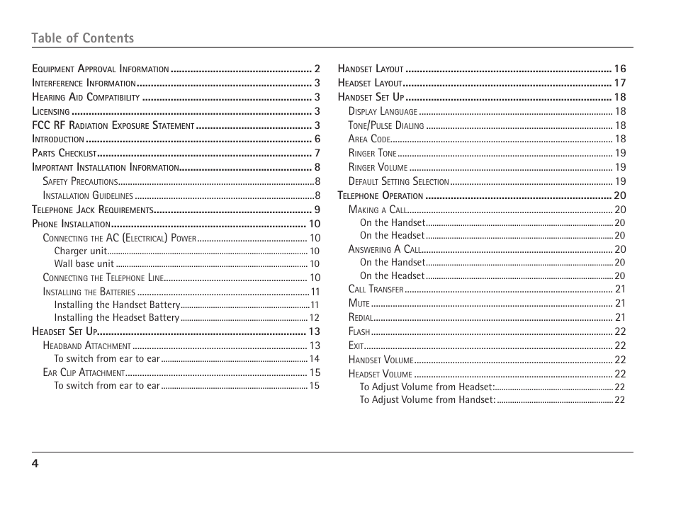 RCA ViSYS 25110 User Manual | Page 4 / 92