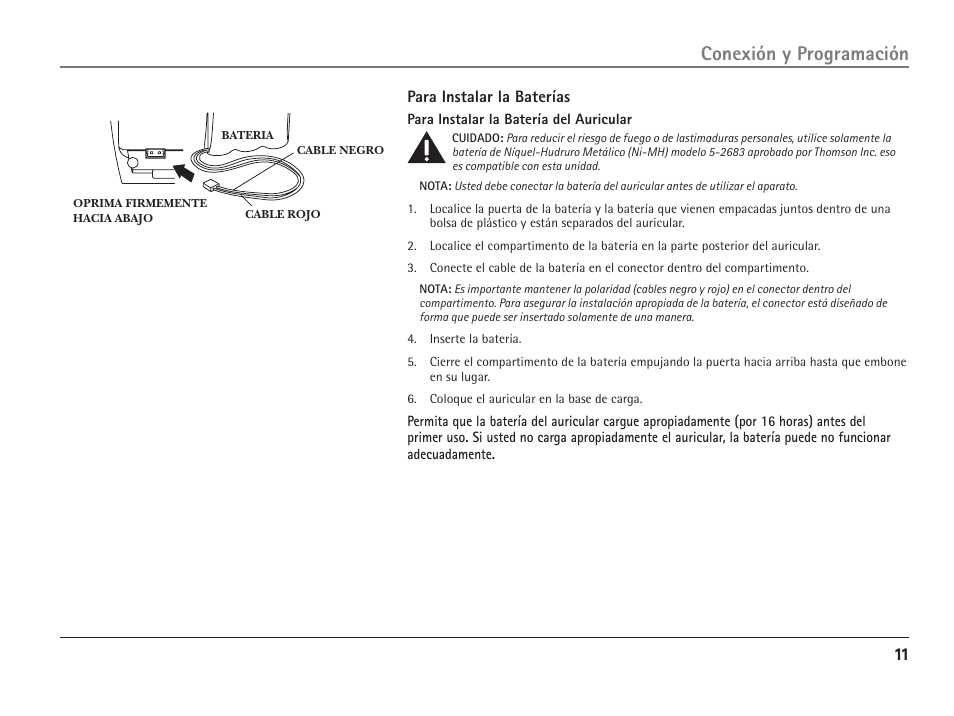 Conexión y programación | RCA ViSYS 25110 User Manual | Page 57 / 92