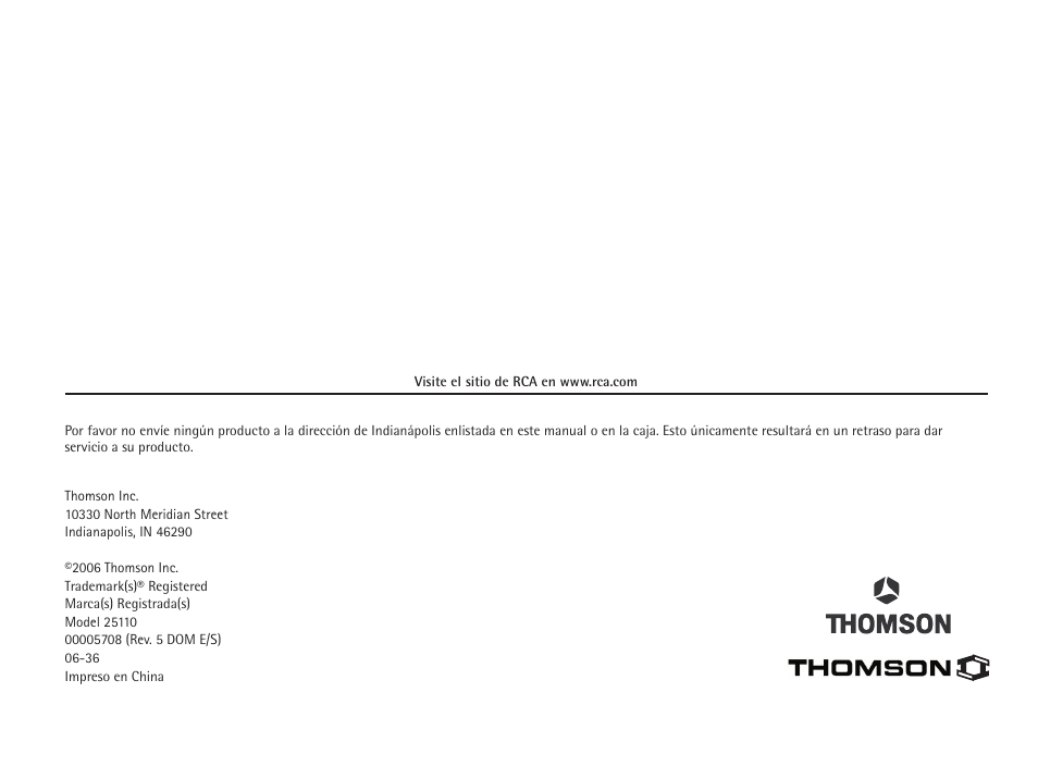 RCA ViSYS 25110 User Manual | Page 92 / 92