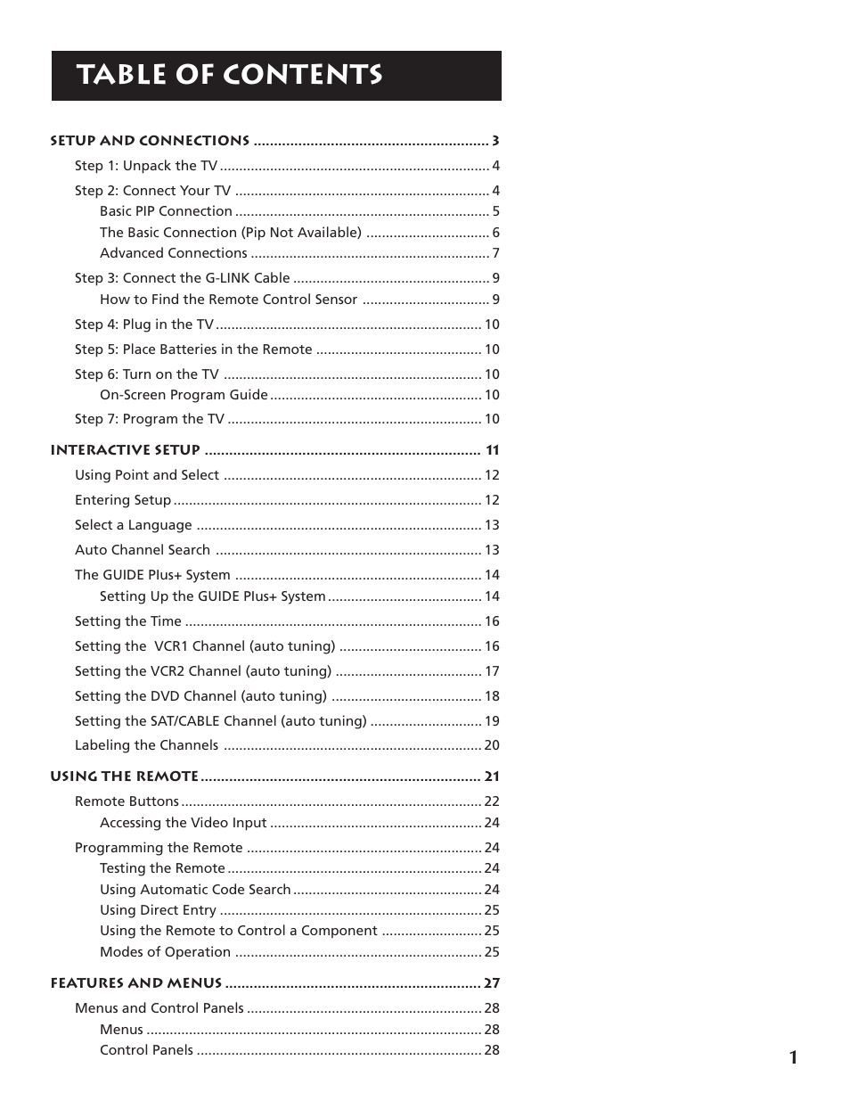 RCA P46921 User Manual | Page 3 / 64