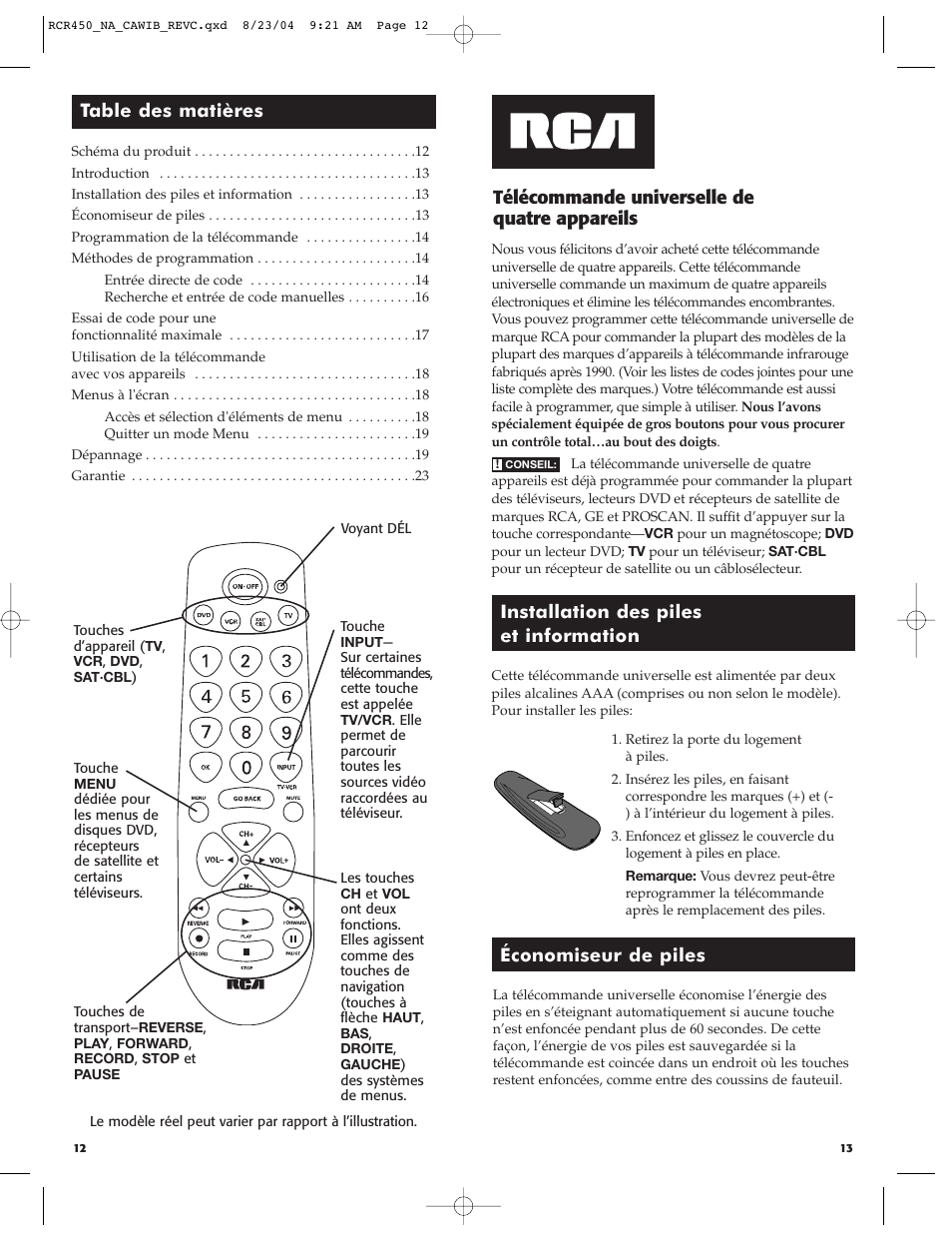 RCA RCR450 User Manual | Page 7 / 27
