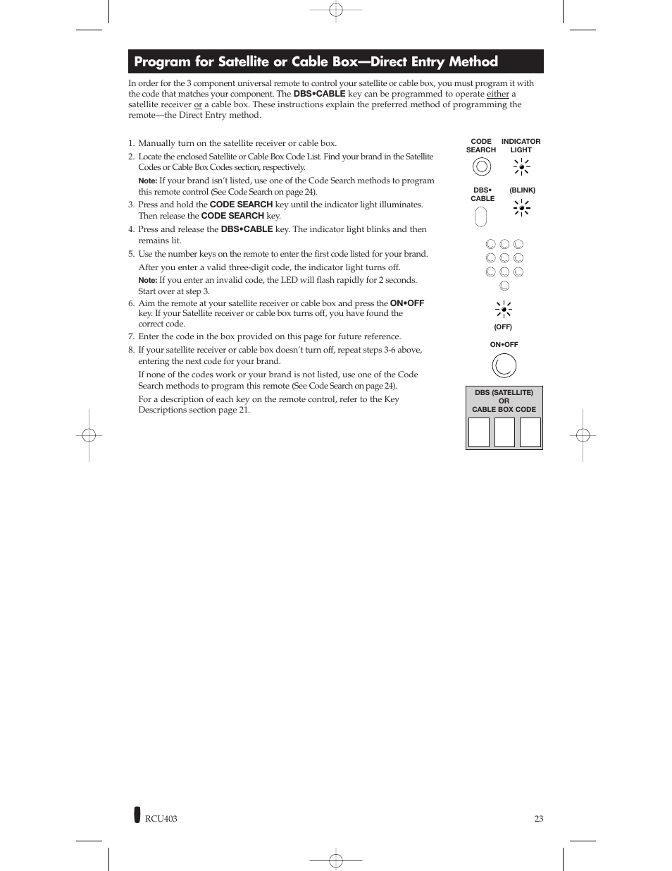 RCA RCU800B User Manual | Page 23 / 32