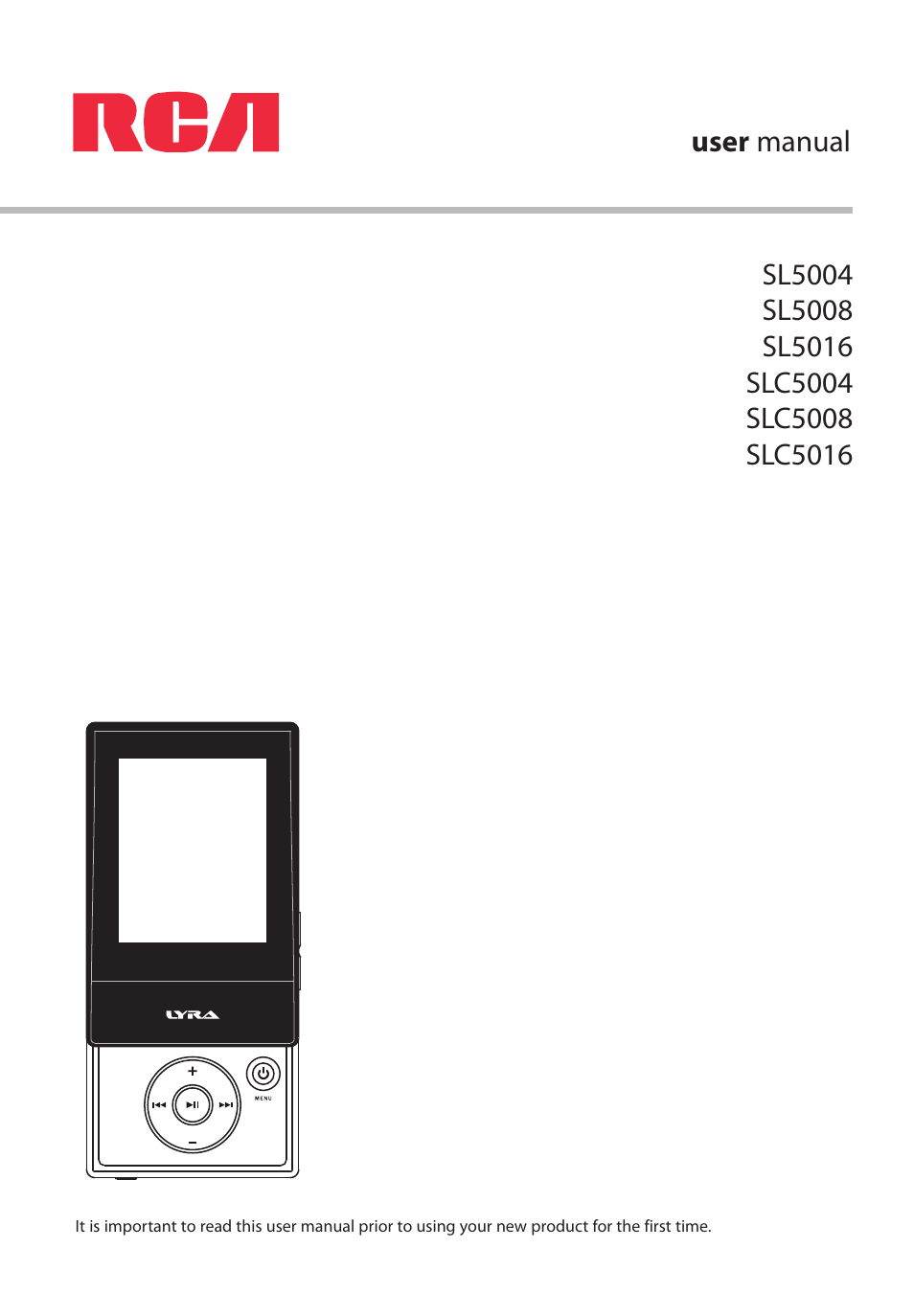 RCA SL5004 User Manual | 29 pages