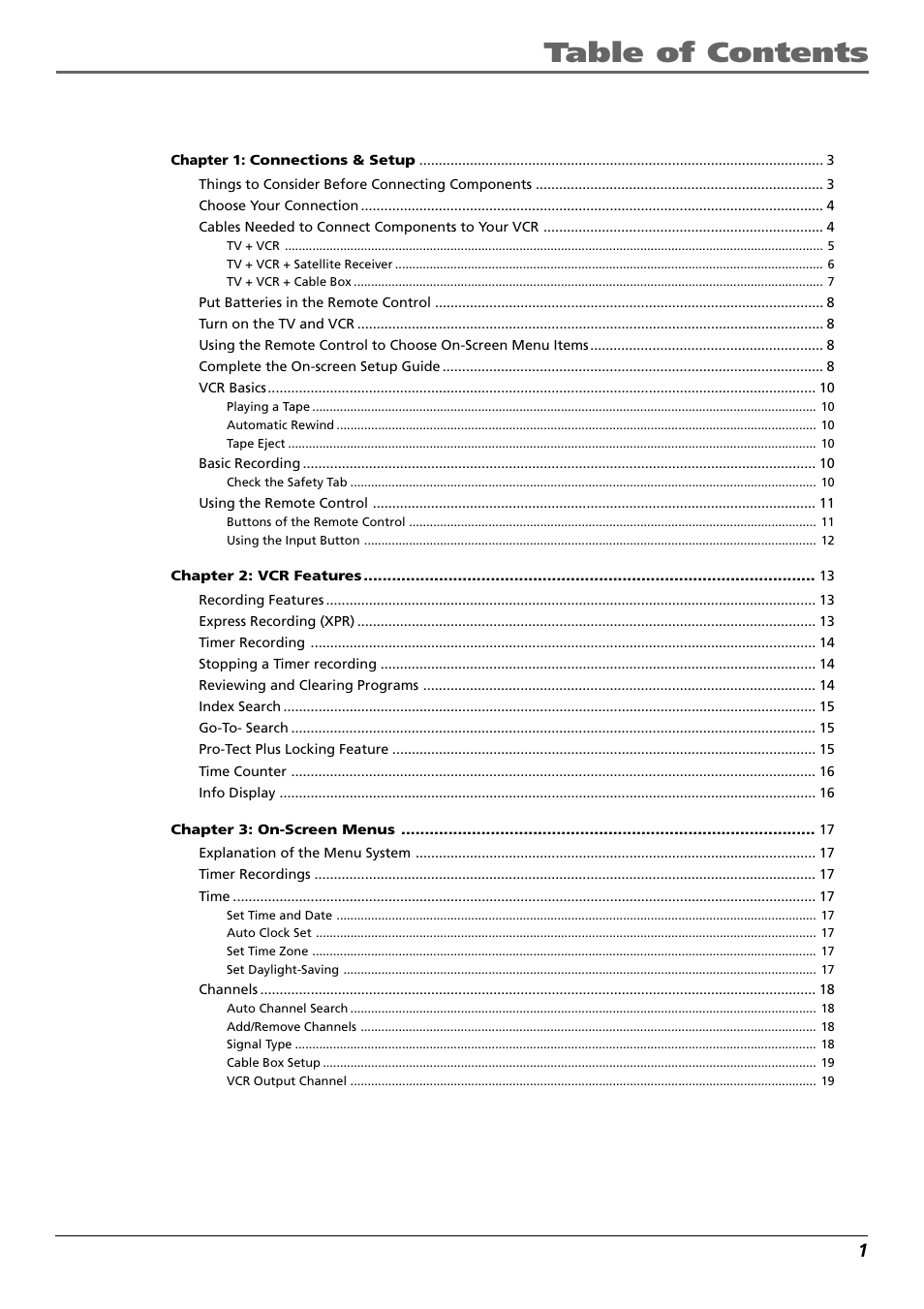 RCA VR637HF User Manual | Page 3 / 32