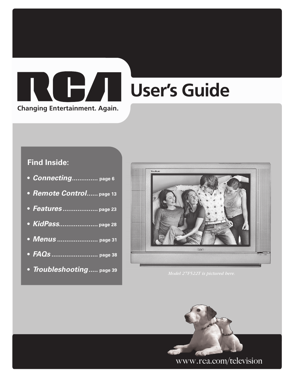 RCA 20F542T User Manual | 40 pages