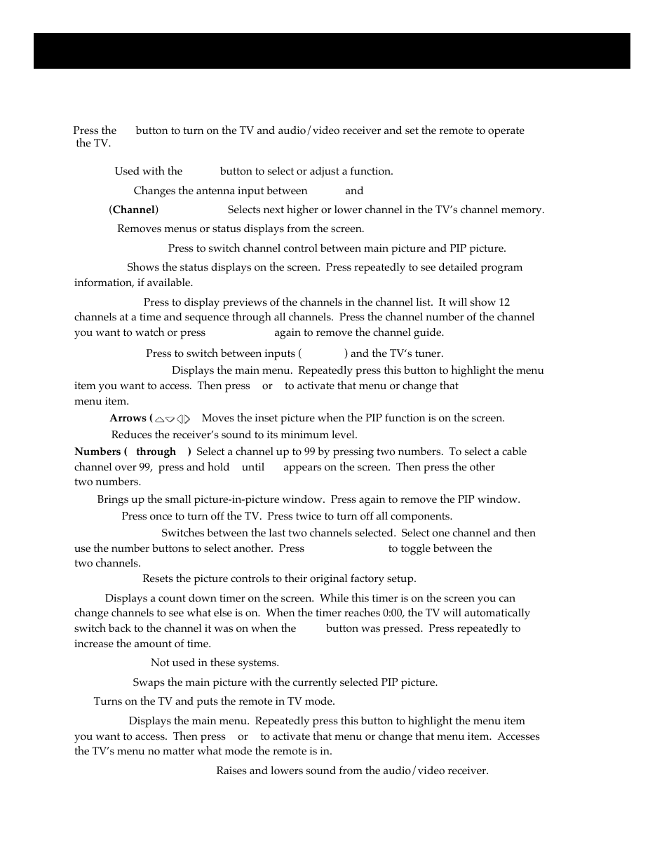 Using your system remote control, Buttons | RCA HT35713BD User Manual | Page 10 / 36