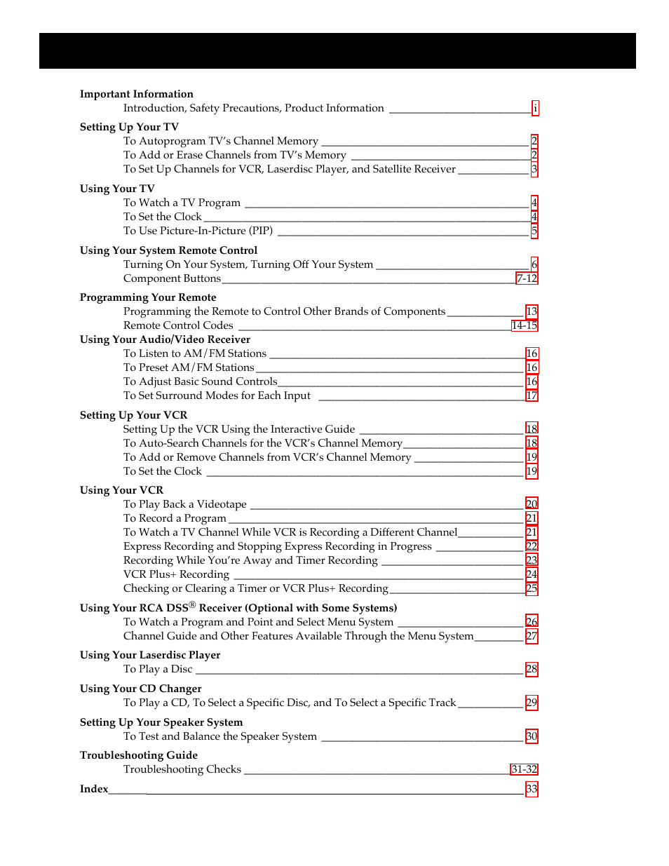 RCA HT35713BD User Manual | Page 3 / 36