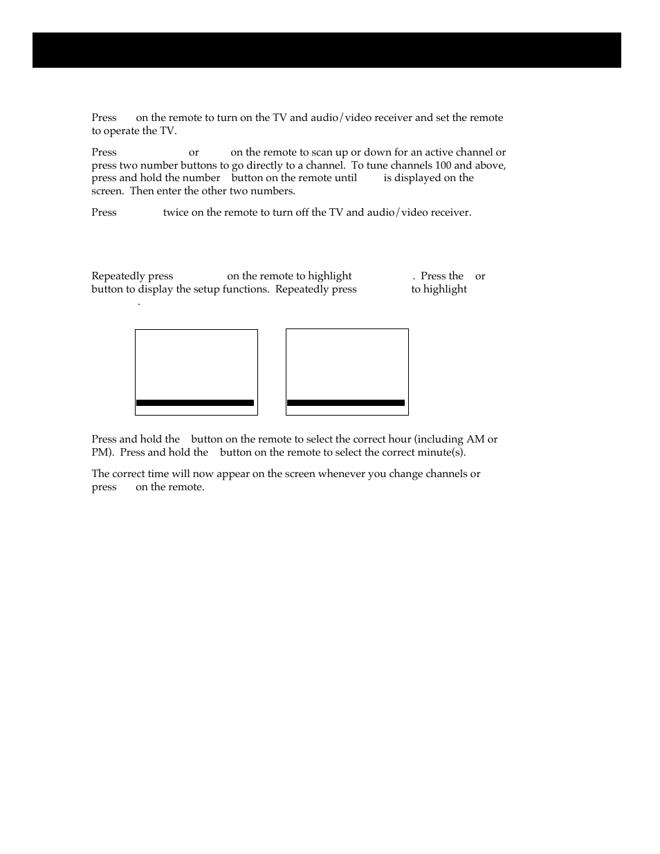 Using your tv, To watch a tv program, To set the clock | RCA HT35713BD User Manual | Page 6 / 36