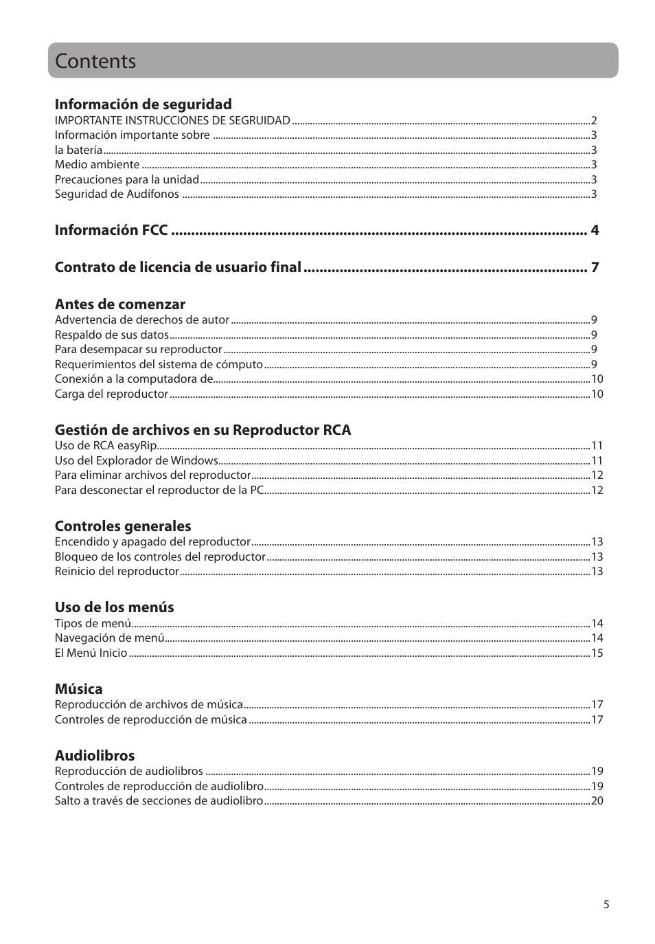 RCA M2204BL User Manual | Page 34 / 87