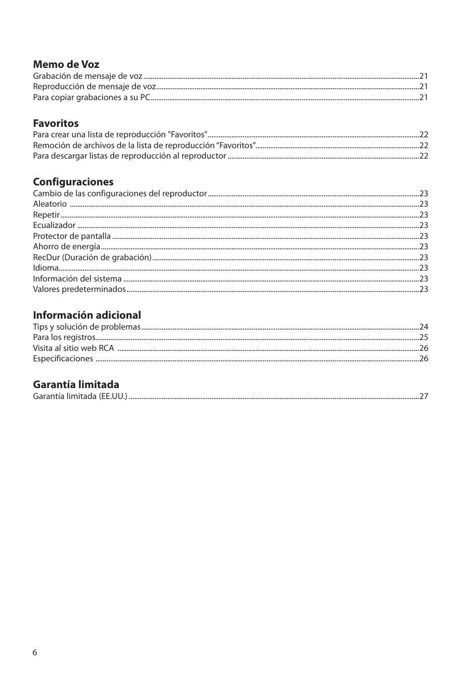 RCA M2204BL User Manual | Page 35 / 87