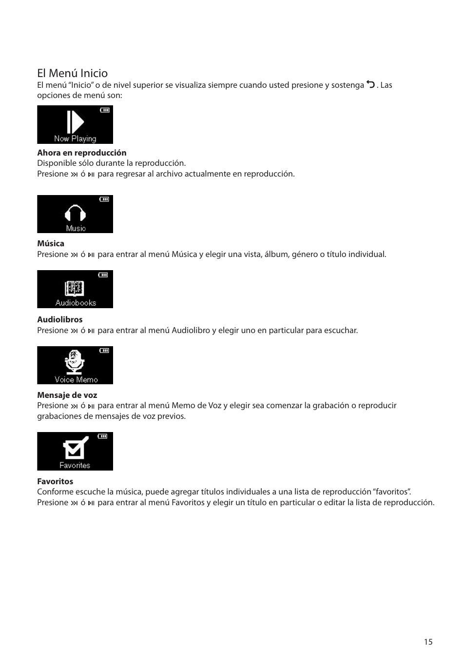 El menú inicio | RCA M2204BL User Manual | Page 44 / 87