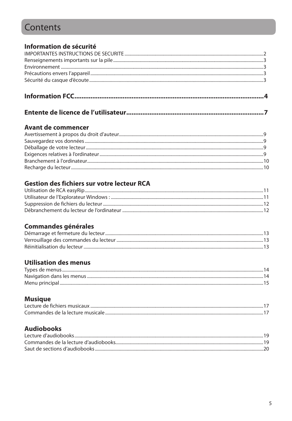 RCA M2204BL User Manual | Page 63 / 87