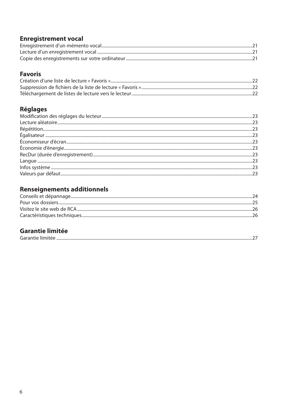 RCA M2204BL User Manual | Page 64 / 87