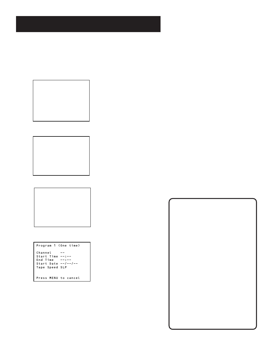 Recording, Timer recording, Timer recording information | RCA VR629HF User Manual | Page 27 / 64