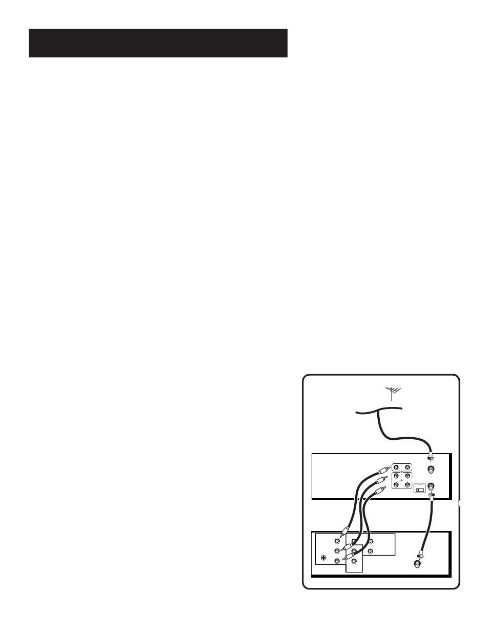 Connections, Tv with audio/video jacks, Using this connection | RCA VR629HF User Manual | Page 49 / 64