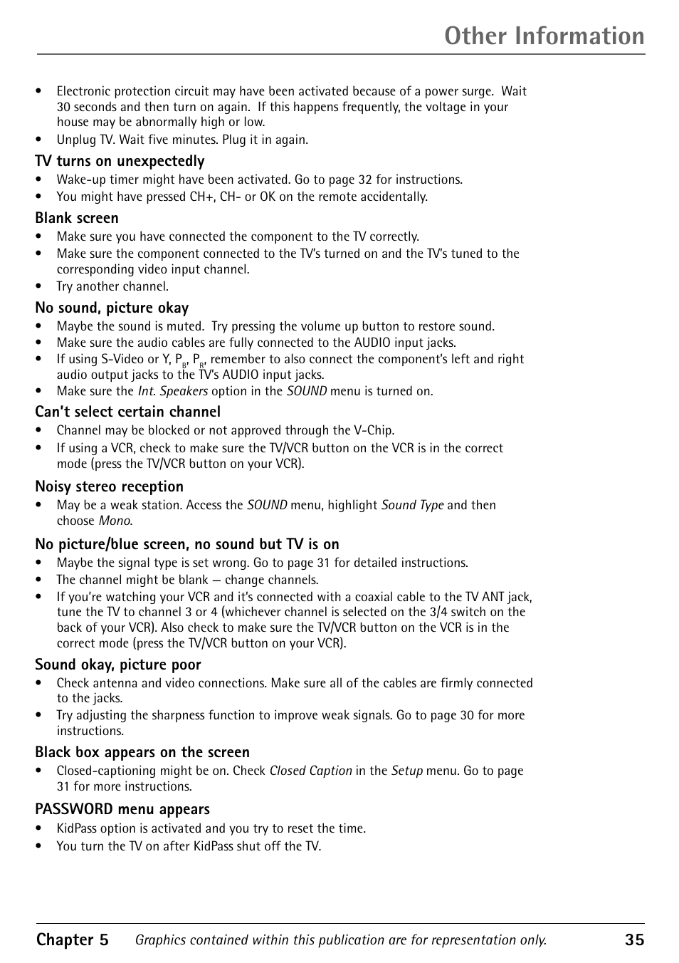 Other information, Chapter 5 35 | RCA Alert Guard 27V570T User Manual | Page 39 / 64