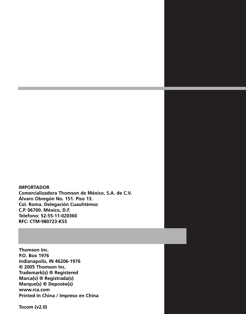 RCA M1001GBUS User Manual | Page 26 / 47