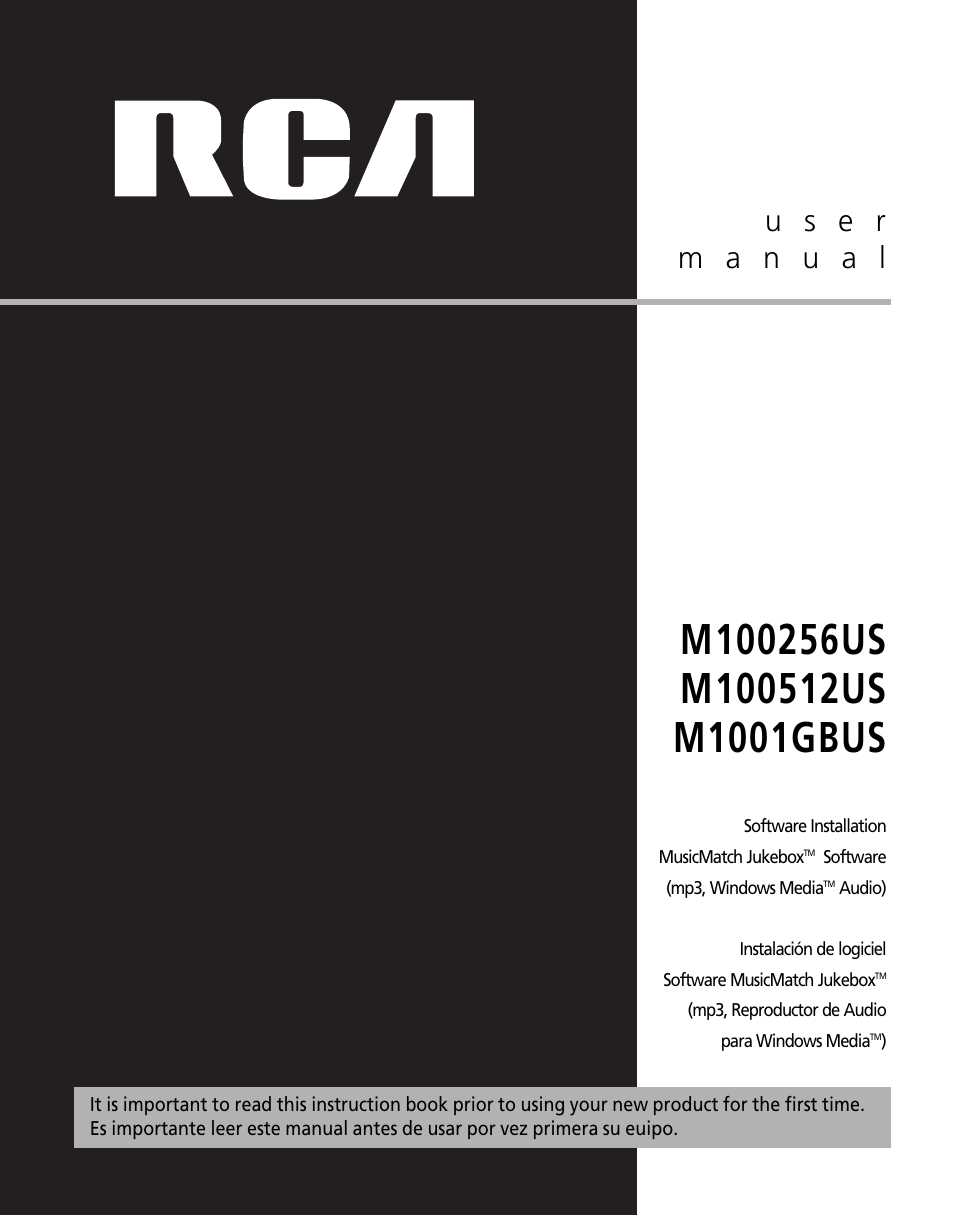 RCA M1001GBUS User Manual | Page 27 / 47