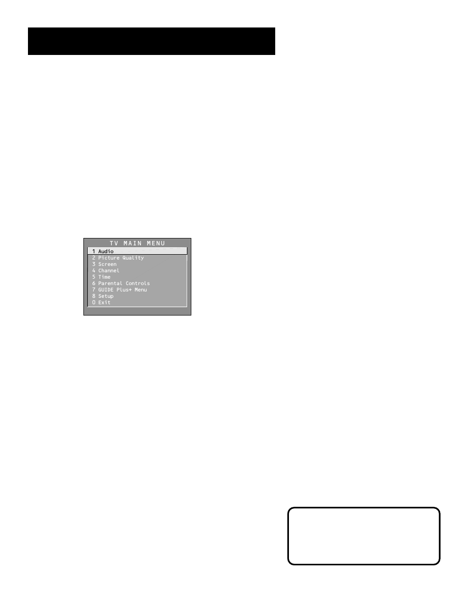 Using the menu system, Menus and control panels | RCA Pius+ Gold System User Manual | Page 30 / 64